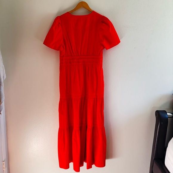 Quince 100% Organic Cotton Poplin Tiered Maxi Dress size Large - Picture 3 of 13